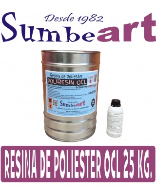 RESINA DE POLIESTER OCL 25 KG.