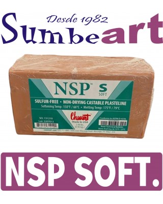 PLASTILINA NSP MARRON SOFT