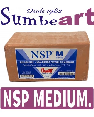 PLASTILINA NSP MARRON MEDIUM