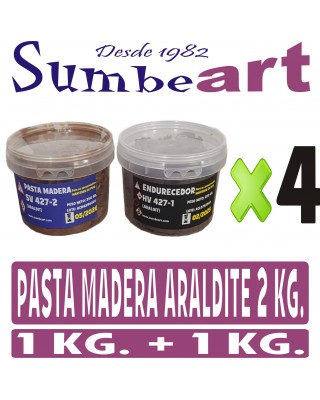 PASTA MADERA ARALDITE 2 KG.