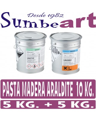 PASTA MADERA ARALDITE 10 KG.