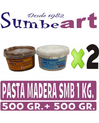 PASTA MADERA SMB MARRON 1 KG.