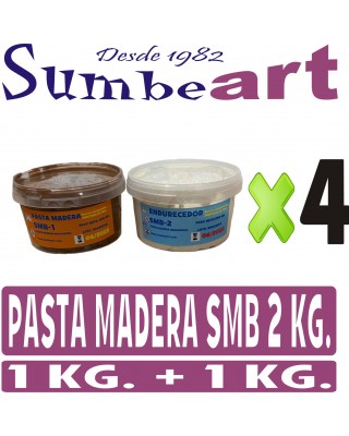 PASTA MADERA SMB MARRON 2 KG.