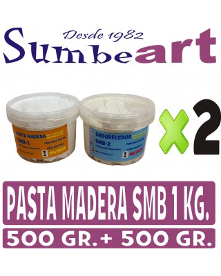 PASTA MADERA SMB BLANCA 1 KG.