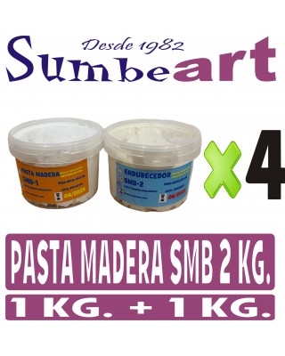 PASTA MADERA SMB BLANCA 2 KG.