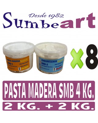 PASTA MADERA SMB BLANCA 4 KG.