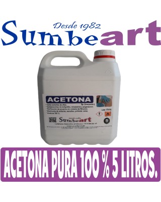 ACETONA PURA 100 % 5 LITROS