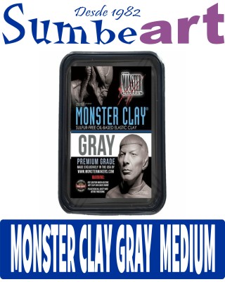 MONSTER CLAY GRIS MEDIUM