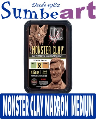 MONSTER CLAY MARRON MEDIUM